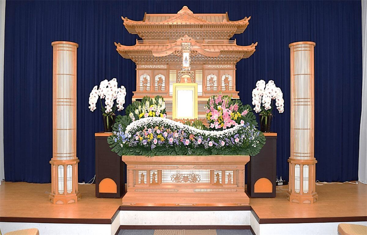 家族葬 46.0万円コースの祭壇