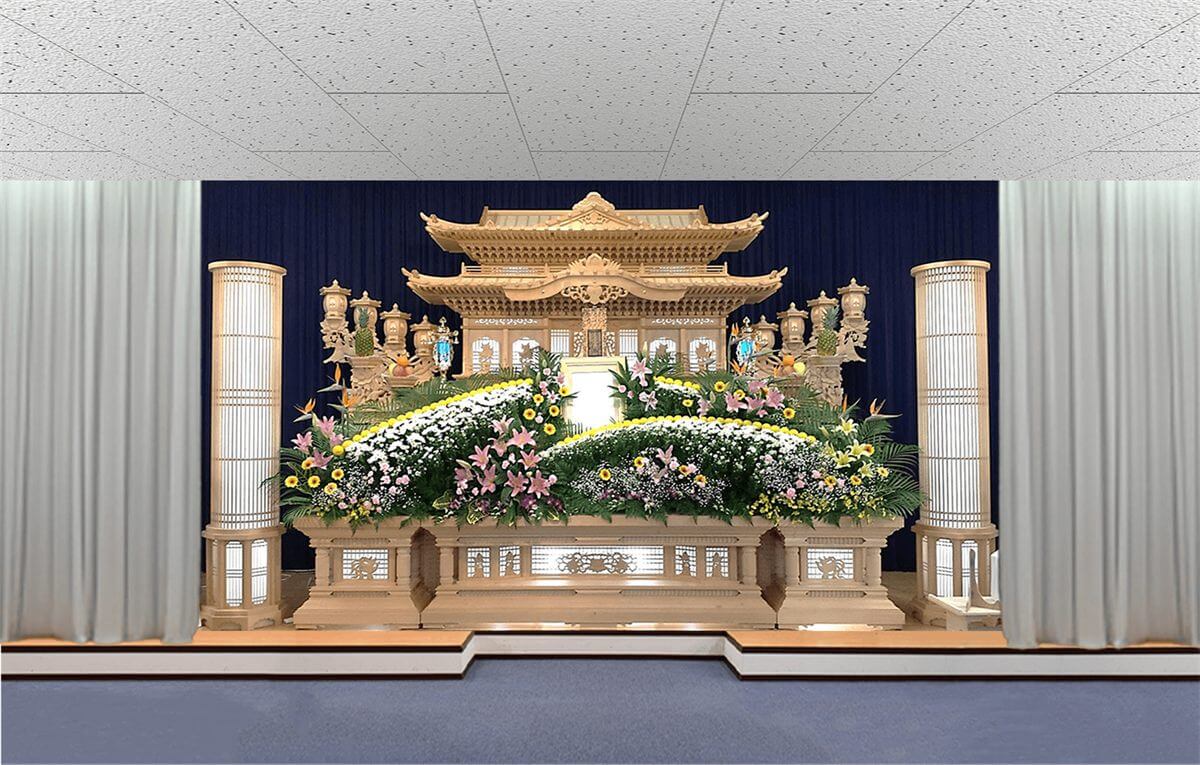 一般葬 63.0万円コースの祭壇